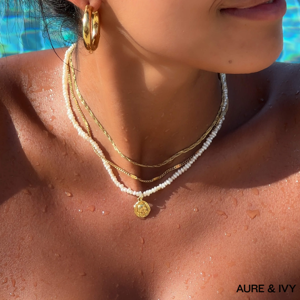 Maris Coin Pearl Necklace