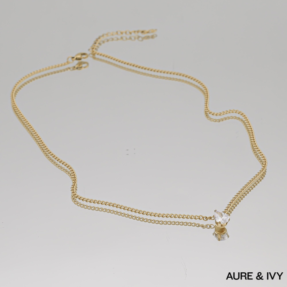 Mira Gemstone Pendant Necklace
