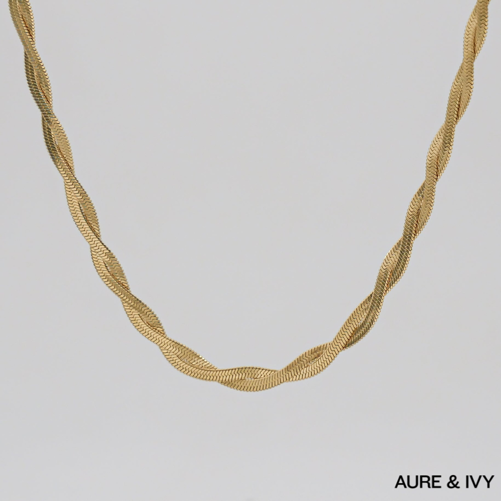Double Herringbone Necklace