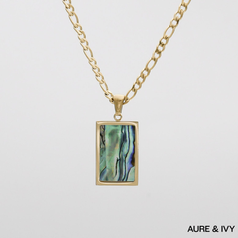 Saraya Abalone Tablet Necklace