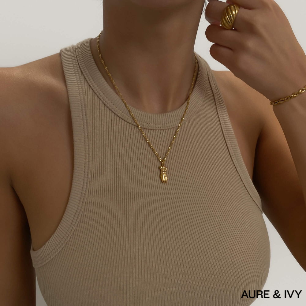 Kaya Figure Pendant Necklace