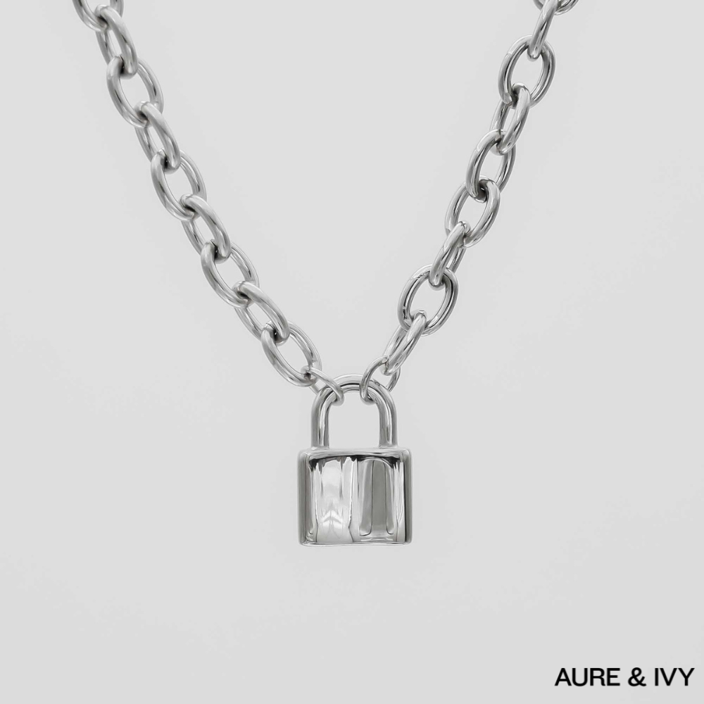 Chunky Lock Necklace