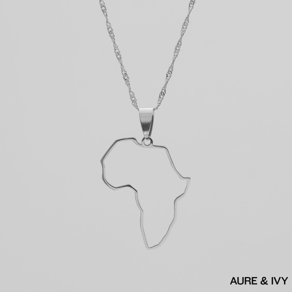 Africa Outline Necklace