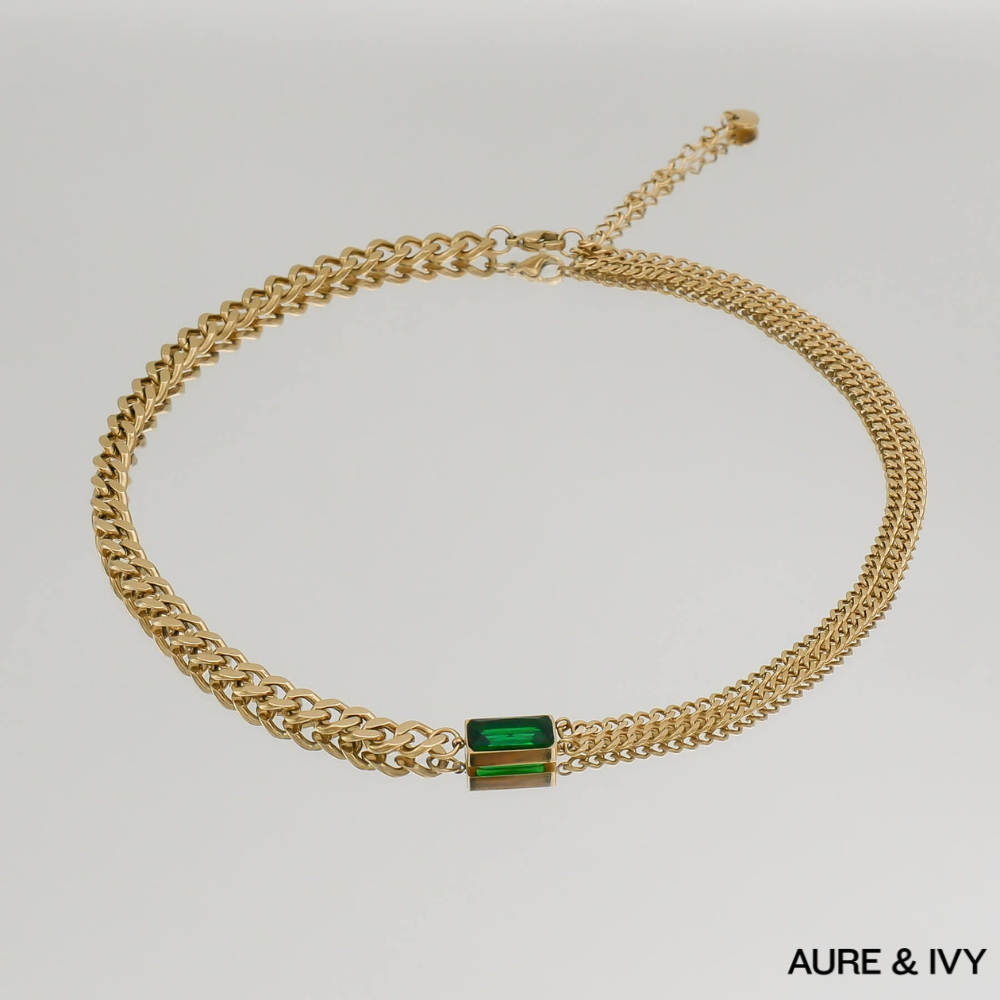 Callie Cuban Contrast Necklace