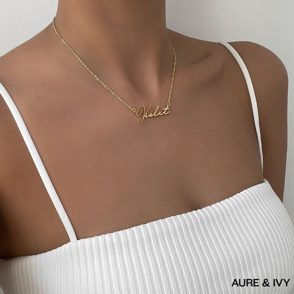 Valencia Custom Name Necklace