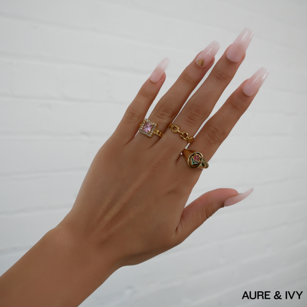 Tulip Signet Ring