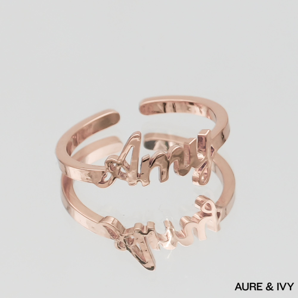 Miami Custom Name Ring