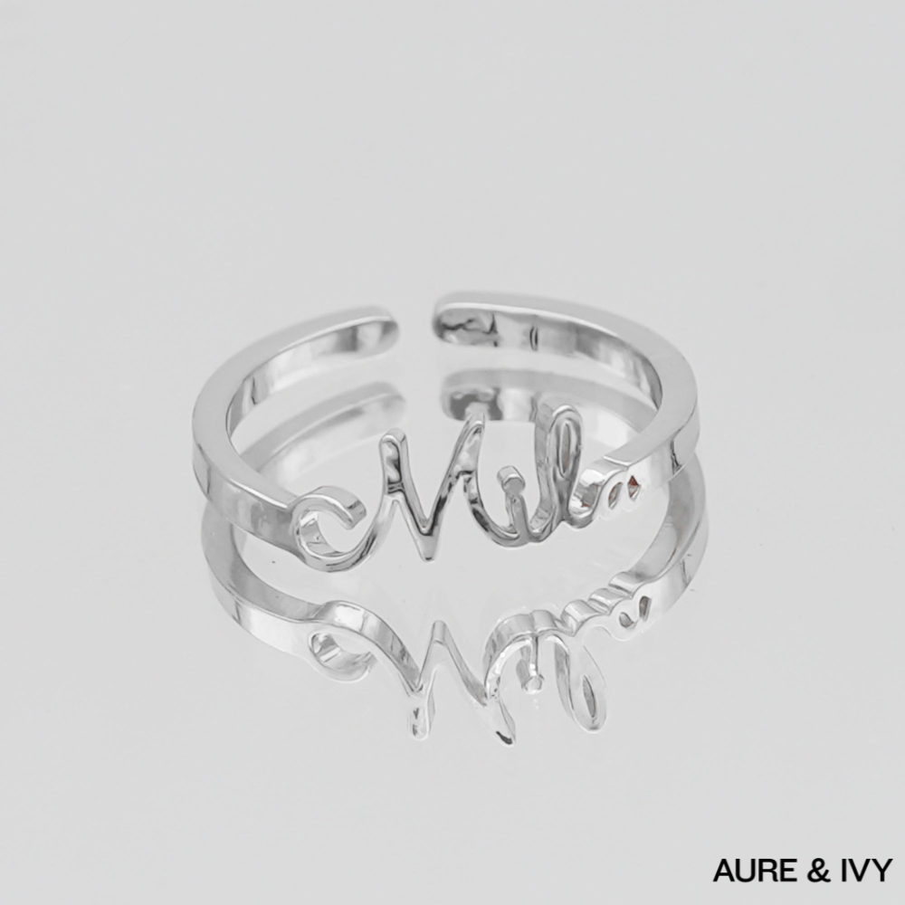 London Custom Name Ring