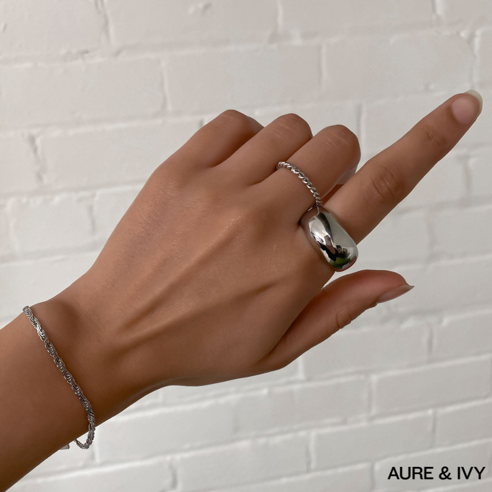 Celesta Dome Ring | Silver