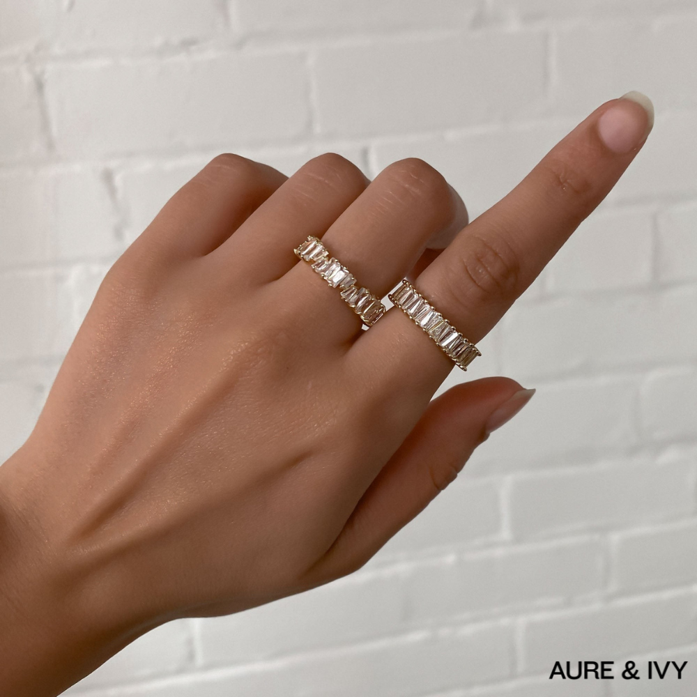 Stellar Baguette Ring | Gold