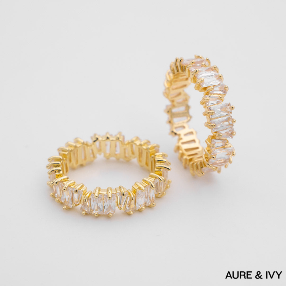 Stellar Baguette Ring | Gold