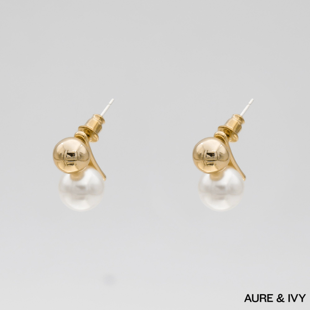 Seren Pearl Hoops