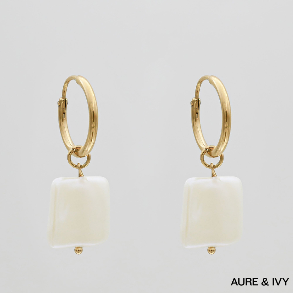 Aurielle Pearl Hoops