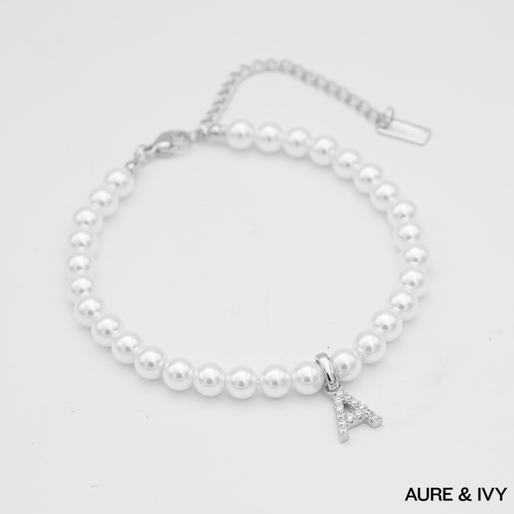 Elysée Pearl Charm Anklet