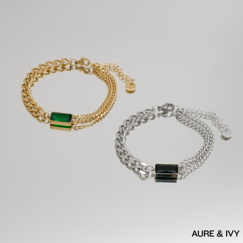 Callie Cuban Contrast Bracelet
