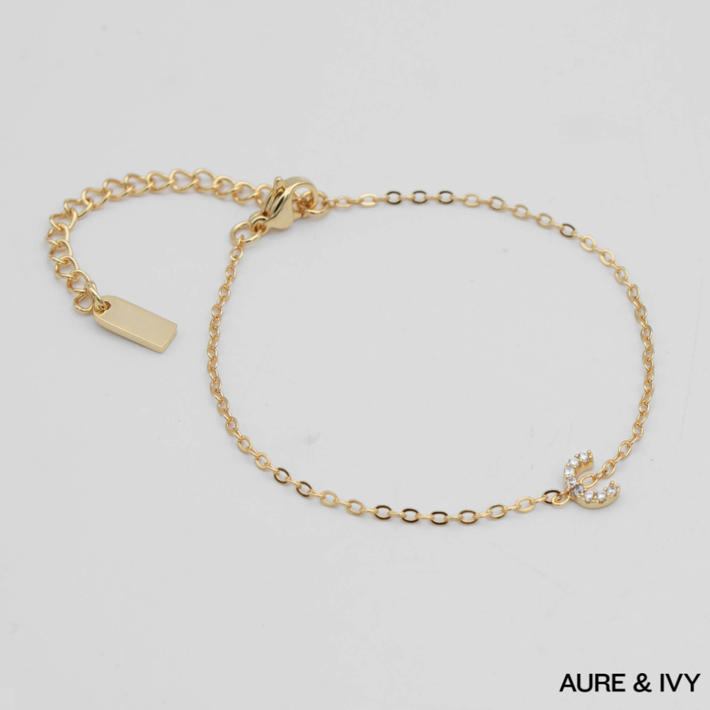 Lana Icy Initial Bracelet