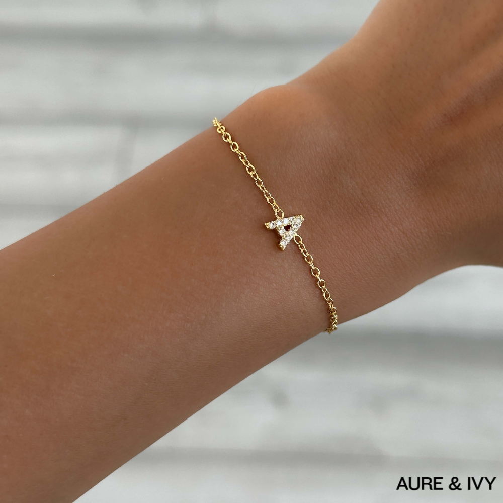 Lana Icy Initial Bracelet