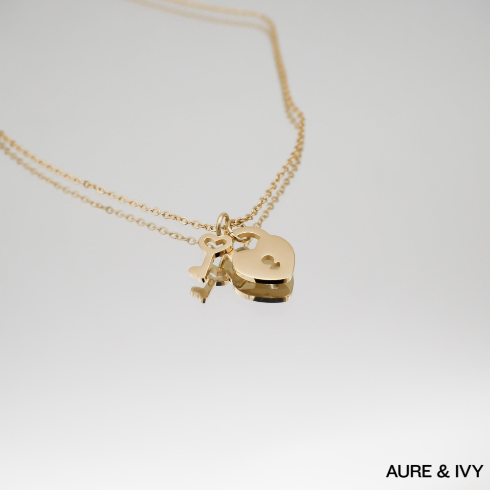Akira Lock & Key Necklace