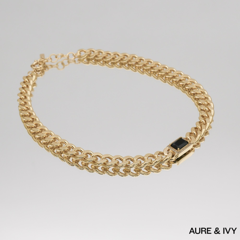 Diana Onyx Tablet Necklace