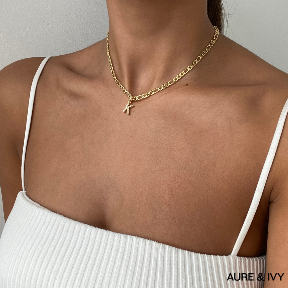 ICY Initial Necklace | Figaro