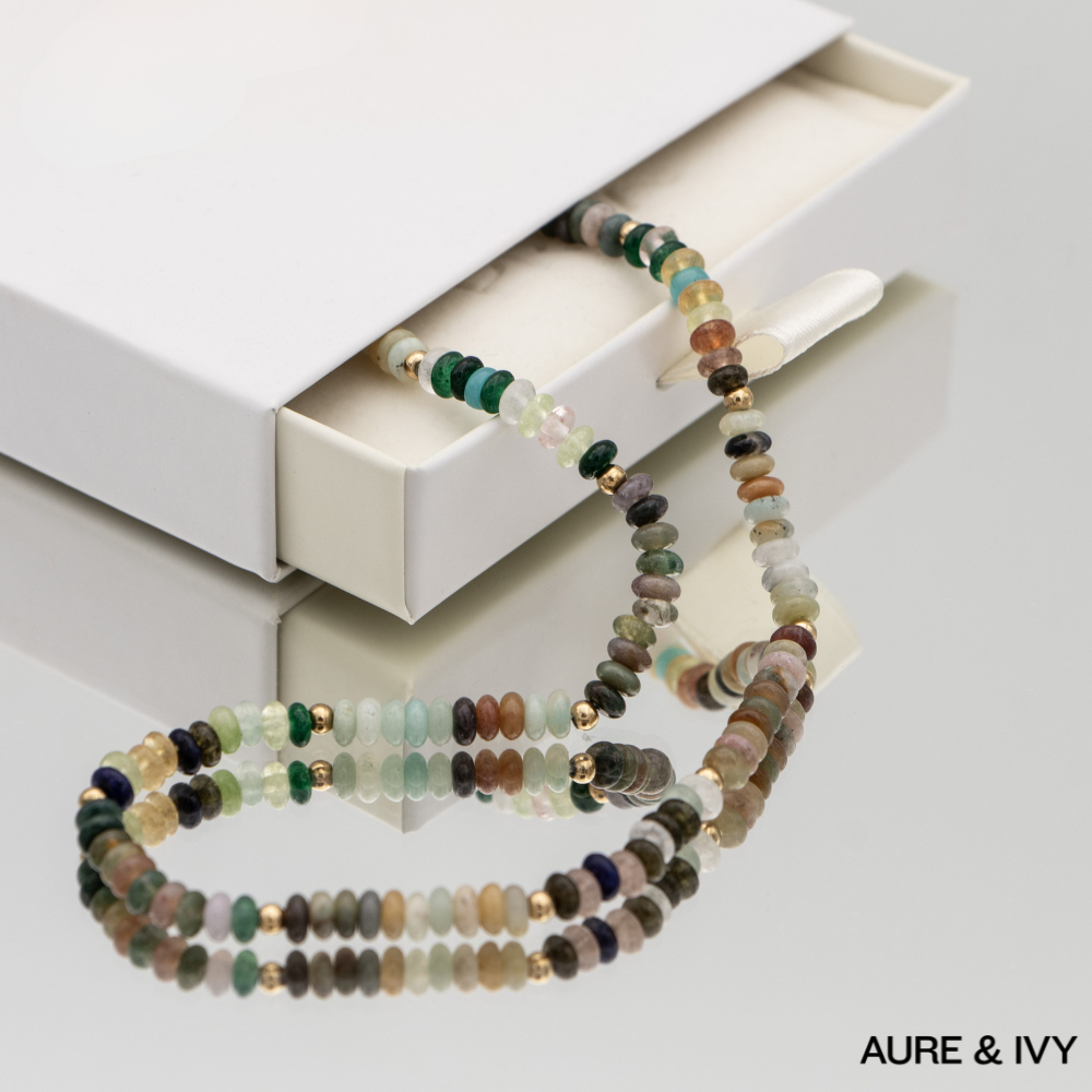 Ren Natural Stone Beaded Necklace