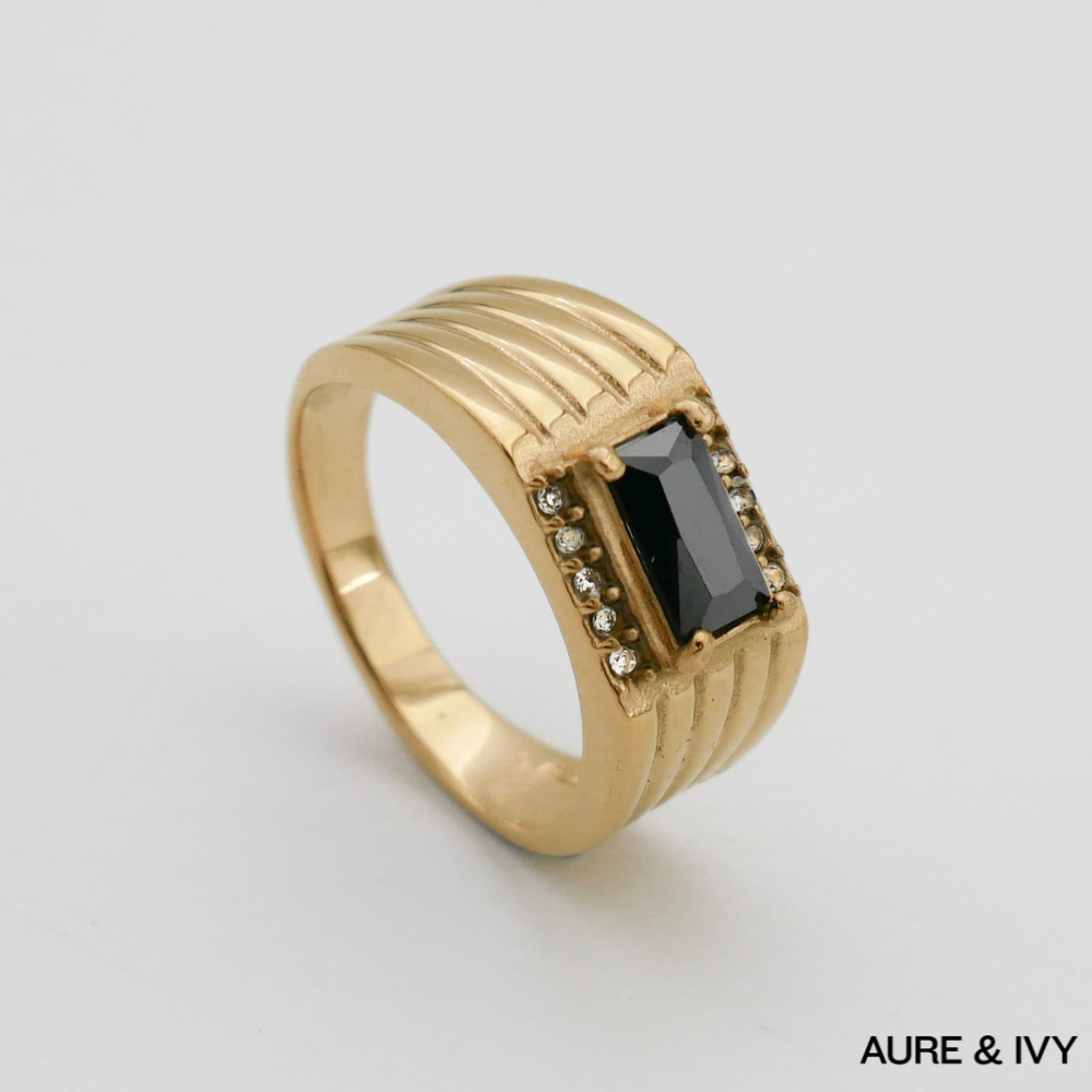 Myla Onyx Signet Ring