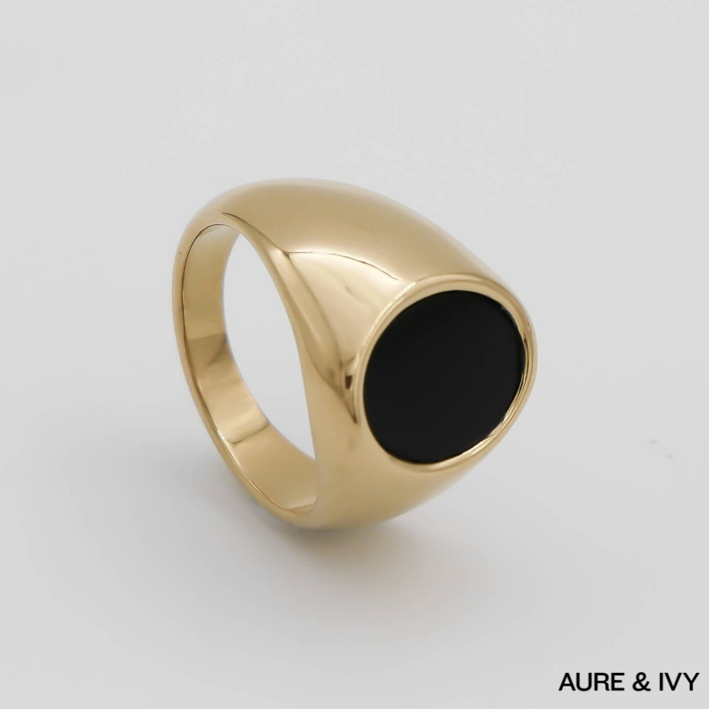 Aurum Onyx Ring