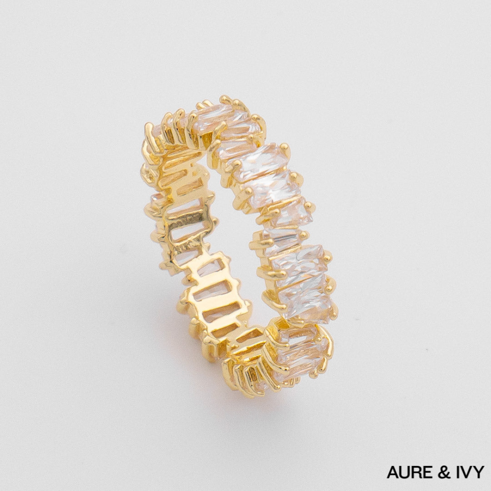 Stellar Baguette Ring | Gold