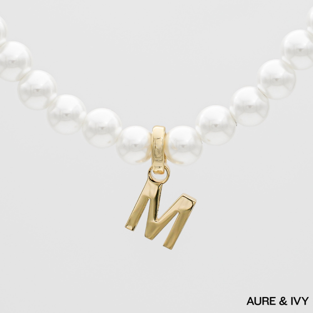 Maréa Pearl Letter Bracelet