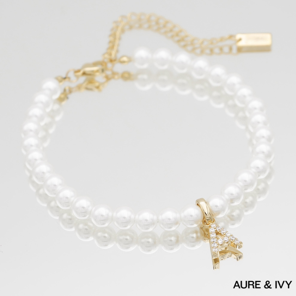 Elysée Pearl Charm Anklet