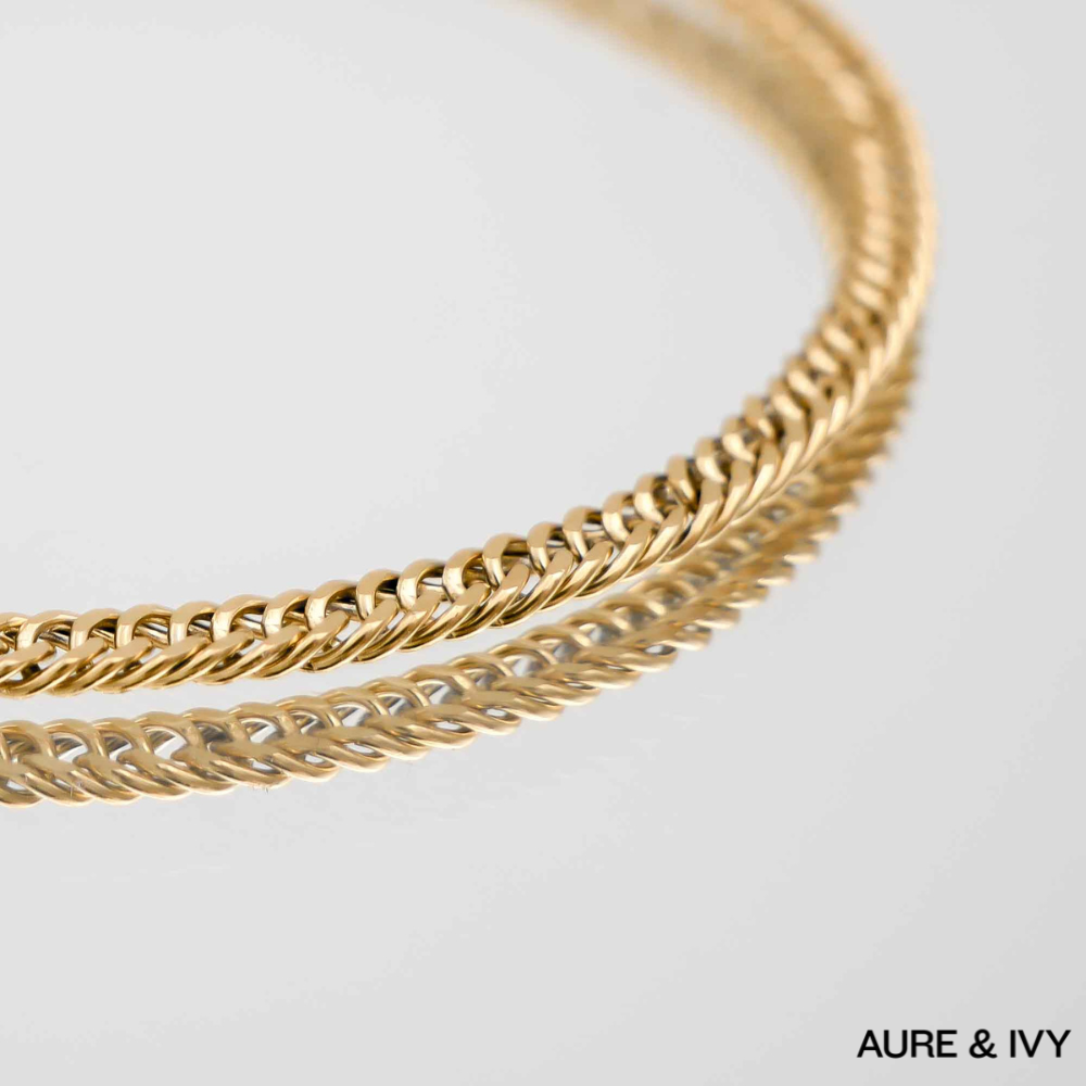 Double Link Curb Chain Bracelet