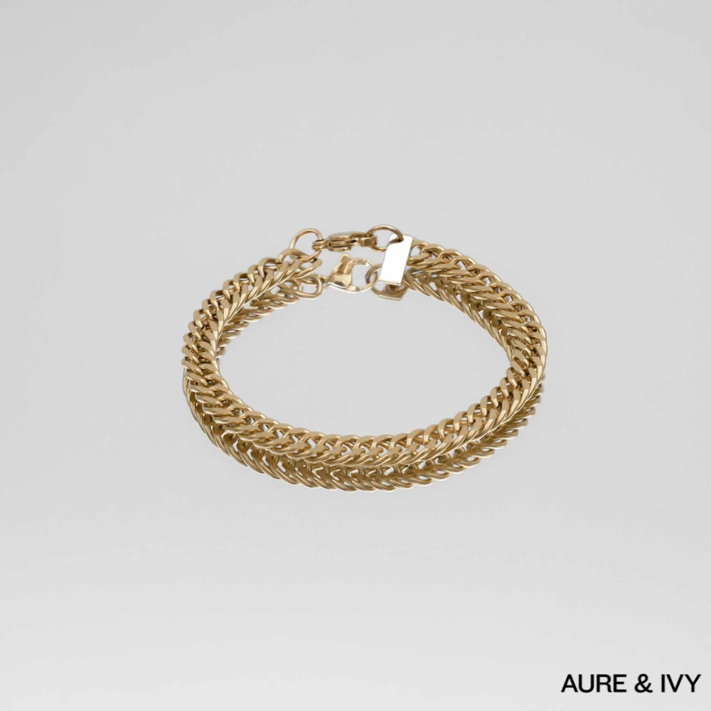 Double Link Curb Chain Bracelet