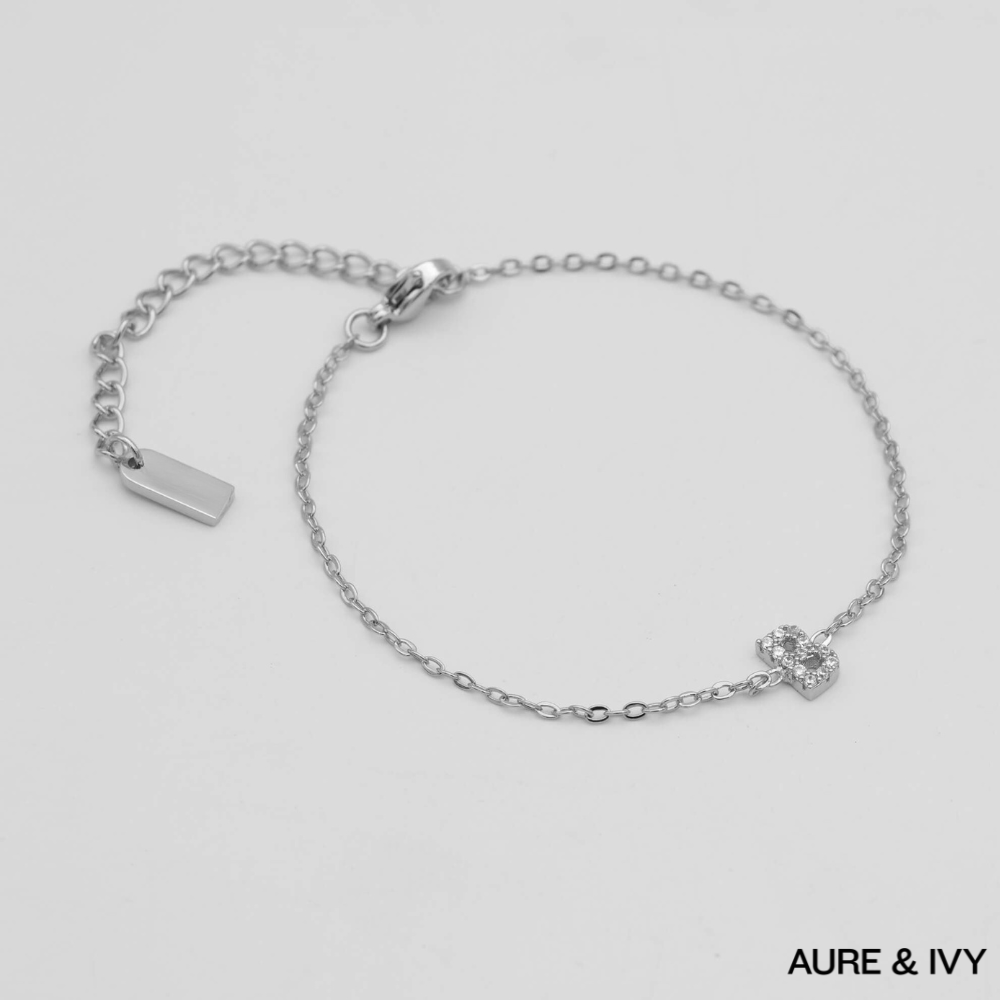 Lana Icy Initial Bracelet
